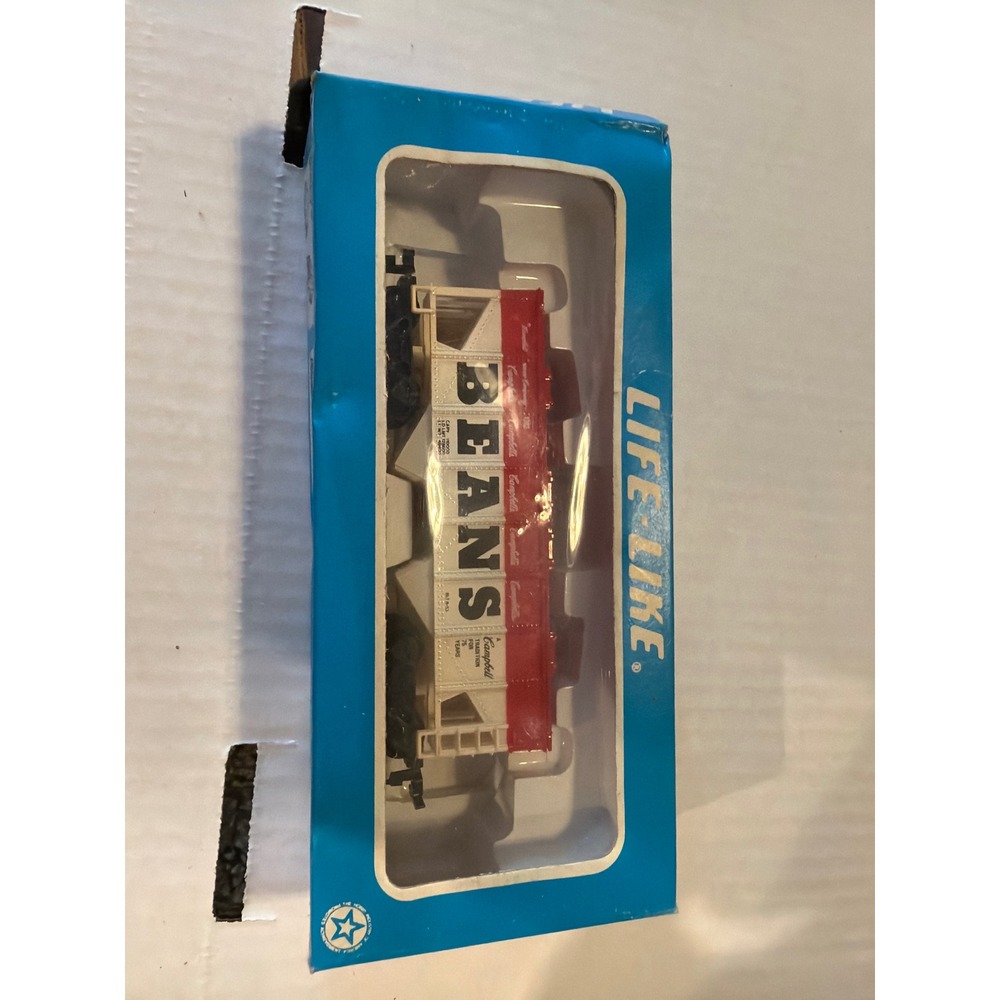 Life-Like HO Scale Campbell's Beans Hopper Car Model Train 8340 Vintage Boxed